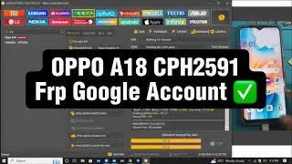 OPPO A18 CPH2591 Frp Google Account bypass with UNLOCKTOOL