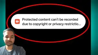 protected content can't be recorded due to copyright and privacy restrictions
