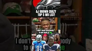 AJ Brown's SHOCKING Top 5 WRs