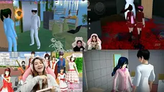 REAKSI GAMER || ADA HANTU SEREM BIKIN MERINDING || HANTU SAKURA SCHOOL SIMULATOR