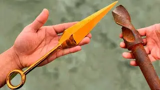 😱Creó un Kunai NINJA con Metales Viejos😱