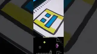 DIBUJANDO ICONOS DE GEOMETRY DASH #1 | Geometry Dash