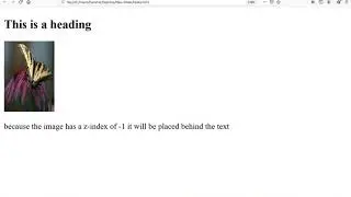 The text Overlapping the image lesson:17(part-6) how to add text after the image