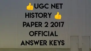 UGC NTA NET 2017 History Previous year question