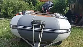 простой самодельный лодочный прицеп