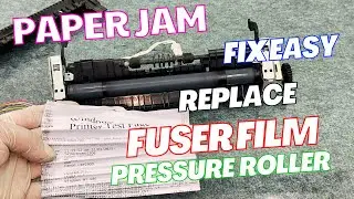 Fixing Paper Jam on Canon LBP 2900 | Step by Step Fuser Film & Pressure Roller Replacement