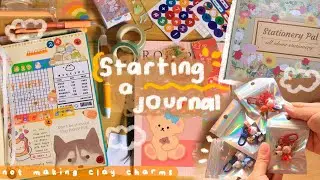Studio Vlog ✿ Kawaii Clay Charms Update | Starting My First Journal