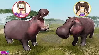 WE BECAME SEVERAL HIPPOS in ROBLOX!! 🦛🦛