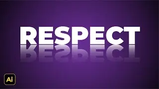 Try this, Easy How to Make Reflect Text Effect | Adobe Illustrator Tutorials