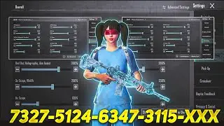 New Update 3.3⚡Best Sensitivity Code + Control Settings Pubg Mobile/Bgmi Sensitivity 2024