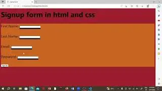 Sign Up Form In HTML & CSS | How To Create A Sign Up Form In HTML & CSS