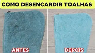 COMO LIMPAR E DESENCARDIR TOALHAS BRANCAS OU COLORIDAS FÁCIL