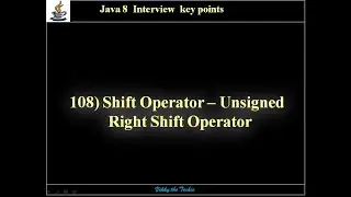 108. Shift Operators - Unsigned Right Shift