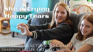 😘My wife's reaction to Shannon Miller wishing her a Happy Birthday💕