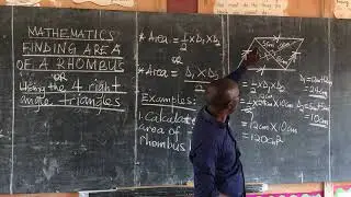 P7 Primary Seven Mathematics Area of a Rhombus