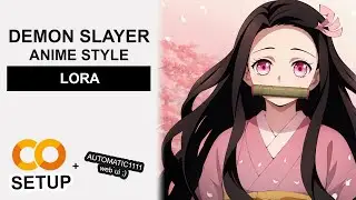 Demon Slayer / Kimetsu No Yaiba Anime Style - Stable Diffusion LoRA Google Colab Setup