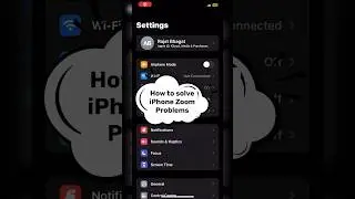 How to Fix iPhone Stuck in Zoom Mode/ iPhone in Zoom Setting #iphone