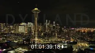 Seattle Aerials @ night - Dyrland Productions drone