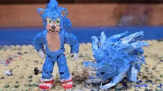 Custom Sonic The Hedgehog Stop Motion Test! #shorts #short #new #trending #viralvideo #new #like