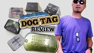 REVIEW DOG TAG CUSTOM. KALUNG ARMY (MILITER) 😎. Alpha Tags Limited Edition.