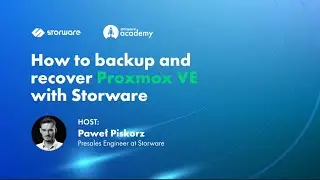 How to backup and recover Proxmox VE with Storware | Storware Academy
