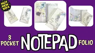THIS NOTEPAD HOLDS A LOT!!!  a folder with THREE POCKETS…WOW!! notepad folio