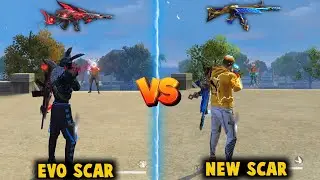NEW SCAR - GLISTENING DAYSTAR VS EVO SCAR DAMAGE ABILITY TEST | BEST SCAR SKIN - GARENA FREE FIRE
