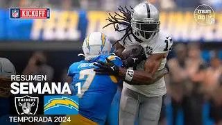 Las Vegas Raiders vs. Los Angeles Chargers | Semana 1 - NFL 2024 | Highlights Resumen en español