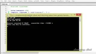 128   Multiple Parameters and Return Values   C++ Generic Programming