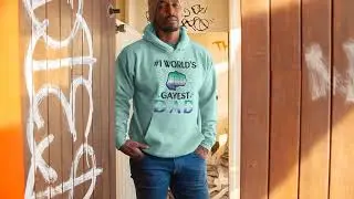 SHAVA CO Gay Flag , Unisex Heavy Blend™ Hooded Sweatshirt - #1 World's Gayest Dad