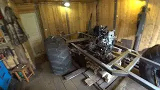 Installed an engine on an all-terrain vehicle
