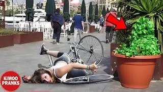 BUSHMAN PRANK: SHE FELL SO BADLY😭😱