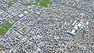 Simferopol city Crimean Peninsula 3d model 40km