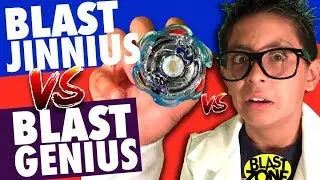 Beyblade Burst - Blast Jinnius vs Blast Genius!  New Beyblade Burst Battle & Unboxing!
