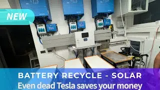 Even DEAD Tesla saves your money - Battery 2nd Life