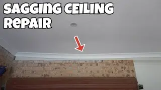 How to fix dropped sagging ceiling