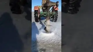 Satisfying Drilling in Ice Lake 😍