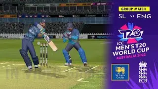 SL v ENG - Sri Lanka vs England ICC Men's T20 World Cup 2022 Match Highlights Real Cricket 22