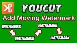 how to put a moving watermark Youcut video editor