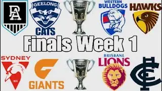 WEEK 1 AFL FINALS PREDICTIONS 2024