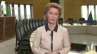 Ursula von der Leyen o zrušení cel na lékařský materiál (3. dubna)