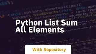 python list sum all elements