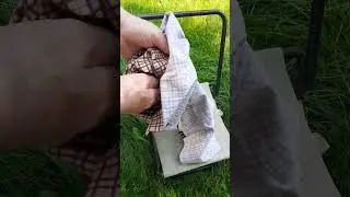 Складной стульчик ремонт - СУПЕР ПРОСТО! (замена ткани сиденья)