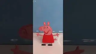 Peppa Pig Свинка Пеппа слеплена из пластилина | герой мультфильма