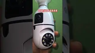 New Bulb Camera WiFi IP Dual Lens 4K PTZ AI Motion Detection All In 1