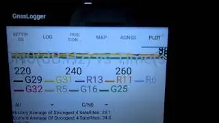 AndroiTS GPS Test & GnssLogger (Android 7.0 multi-window)