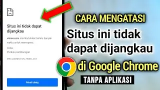 Cara mengatasi Situs ini tidak dapat dijangkau di google chrome | google chrome error