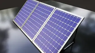 Procedural Solar Panels Material  (Blender Tutorial)
