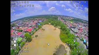 Belajar Terbang Rajawali Fold 7 di Lapangan BSD Bontang. View kamera Analog