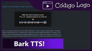Bark: Um Novo Modelo De Síntese De Fala Que Está Dando O Que Falar!